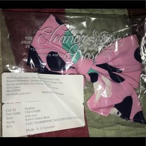 ER Thumbprint Sonni Bow with Alligator Clip NEW!